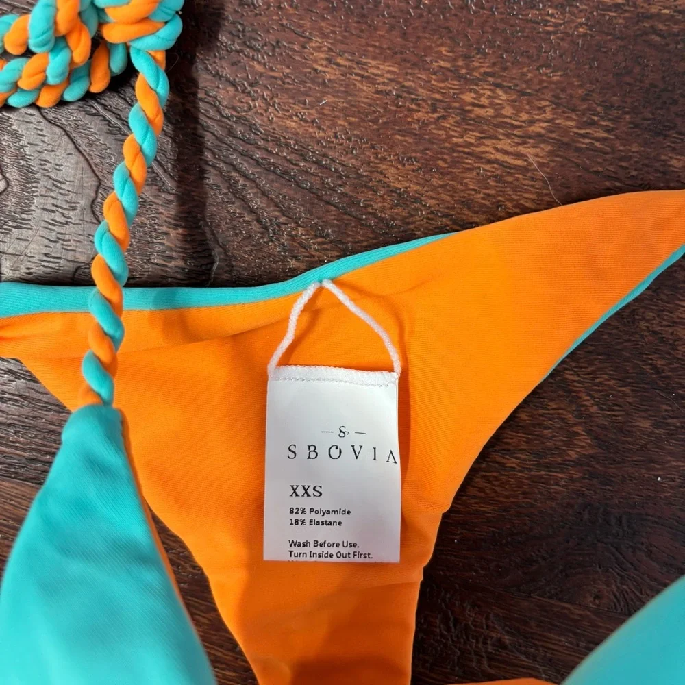 SBOVIA Tropical Sunset Bikini Swimsuit‎ Size XXS